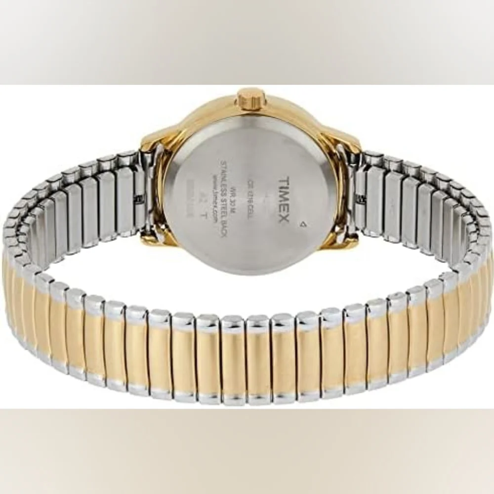 Timex Easy Reader Indiglo 25mm Bracelet Ladies Watch Two-Tone Gold Silver Expand